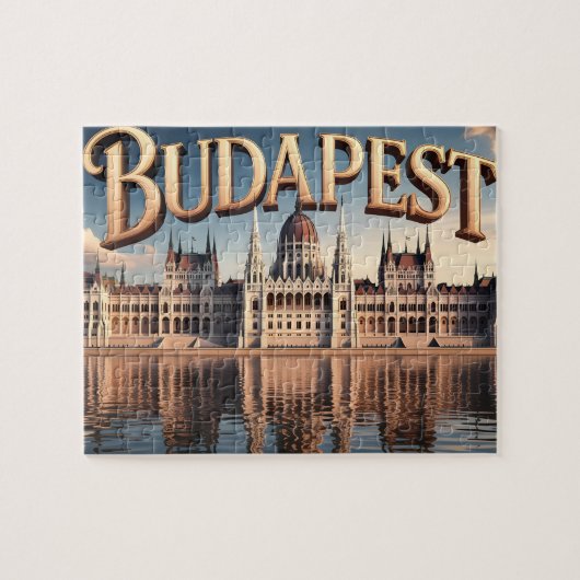 Het Hongaarse parlementsgebouw in Boedapest Legpuzzel (Horizontaal)