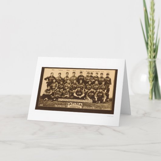 Het Honkbal 1913 van Chicago Cubs Kaart (Voorkant)