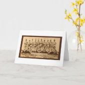 Het Honkbal 1913 van Detroit Tigers Kaart (Gele Bloem)