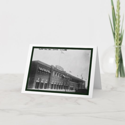 Het Honkbal 1914 van Boston van het Park van Kaart (Voorkant)