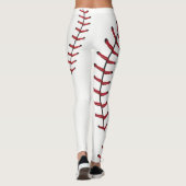 Het honkbal stikt Seizoen Leggings (Achterkant)