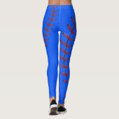 Het honkbal stikt Seizoen Leggings (Achterkant)