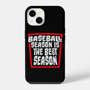 Het honkbalseizoen is het beste seizoen fan sport iPhone 14 hoesje