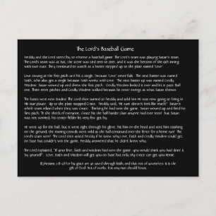 Het honkbalspel van de Heer - Briefkaart