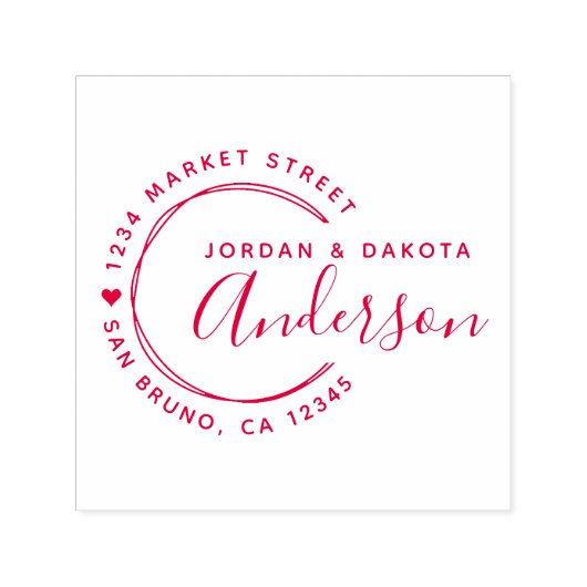 Het hoofd & de hand-getrokken Lijnen het Nieuwe Ad Zelfinktende Stempel (Design)