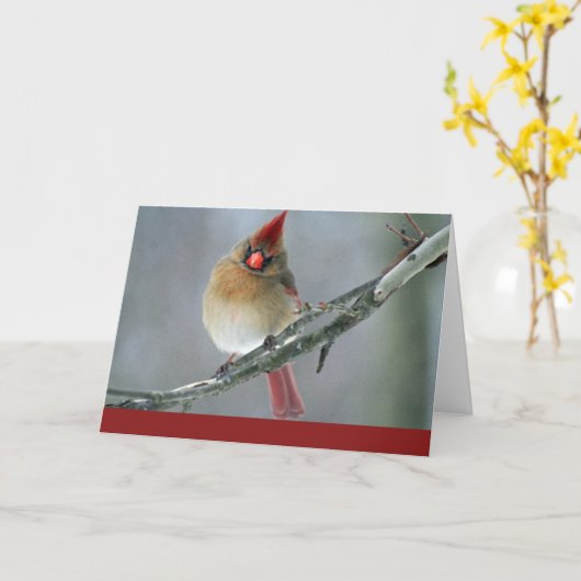 Het hoofd Denken aan u Kaart (Gele Bloem)