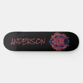 Het hoofd Rode demon ontroert gepersonaliseerd ska Persoonlijk Skateboard (Horizontaal)