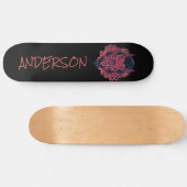 Het hoofd Rode demon ontroert gepersonaliseerd ska Persoonlijk Skateboard (Horizontaal)