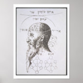 Het hoofd van Adam Kadmon, kopie van een afbeeldin Poster (Voorkant)