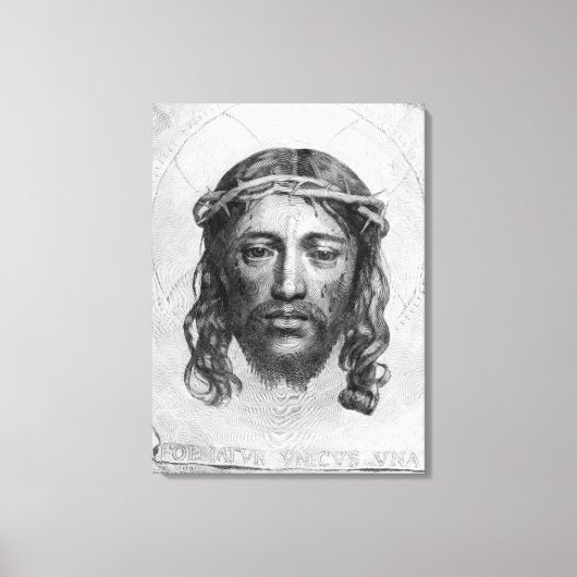 Het hoofd van Christus, 1735 Canvas Afdruk (Voorkant)