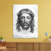 Het hoofd van Christus, 1735 Canvas Afdruk (Insitu (Woonkamer))