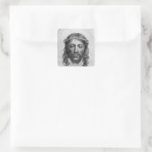 Het hoofd van Christus, 1735 Vierkante Sticker (Tas)