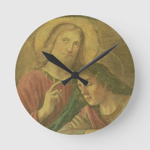 Het hoofd van Christus, van de laatste Super, 1480 Ronde Klok