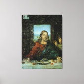 Het hoofd van Christus van Leonardo Da Vinci Canvas Afdruk (Voorkant)