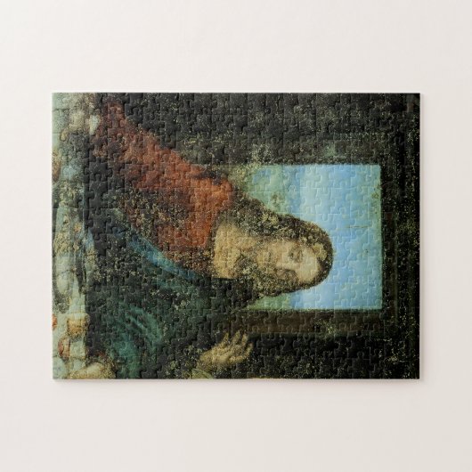 Het hoofd van Christus van Leonardo Da Vinci Legpuzzel (Horizontaal)