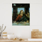 Het hoofd van Christus van Leonardo Da Vinci Poster (Keuken)