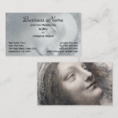 Het hoofd van de Maagd Leonardo da Vinci Visitekaartje (Voorkant / Achterkant)