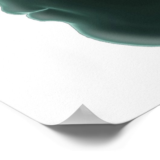 Het hoofd van de mens in profiel toont het brein poster (Hoek)