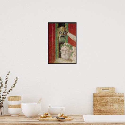 Het hoofd van de oudere Silenus Poster (Keuken)