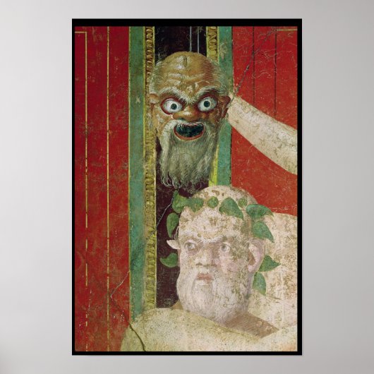 Het hoofd van de oudere Silenus Poster (Voorkant)