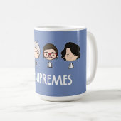 Het hoofd van de Supremes Woman Cute Kawaii Chibi Koffiemok (Voorkant rechts)