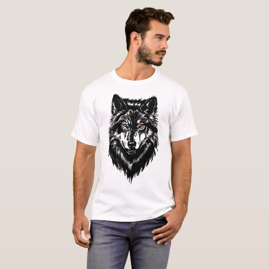 Het hoofd van de wolf t-shirt (Voorkant volledig)