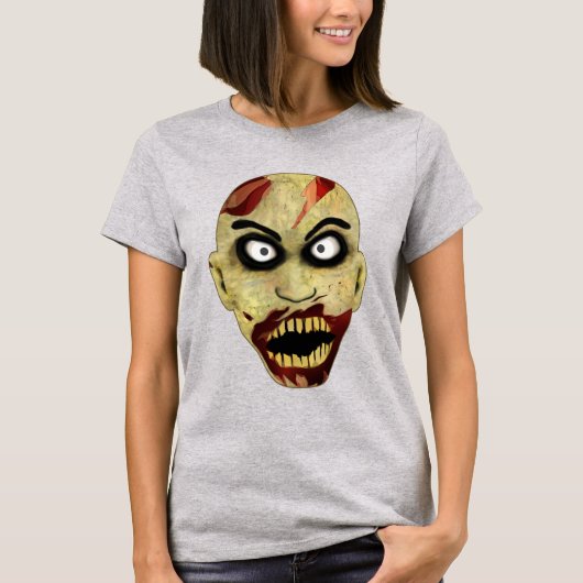 Het Hoofd van de zombie T-shirt (Voorkant)