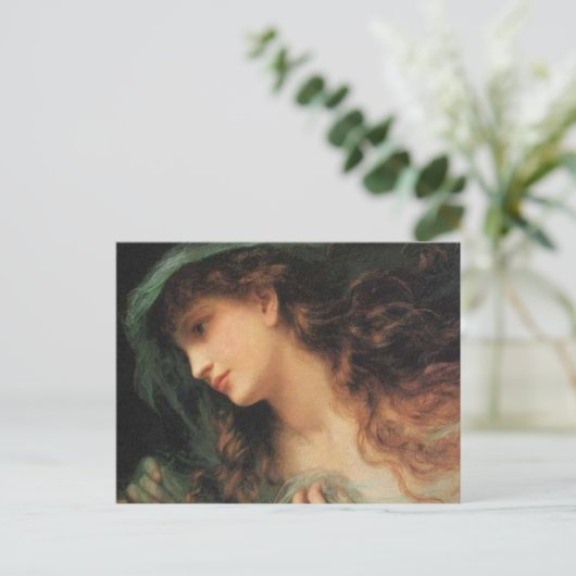 Het hoofd van een Nymph Briefkaart (Staand voorkant)