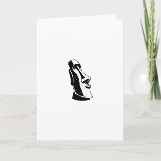 Het Hoofd van het Eiland van Pasen Feestdagen Kaart (Voorkant)