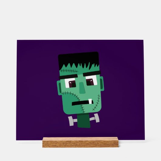 Het hoofd van het monster van Frankenstein Acryl Bord (Voorkant)