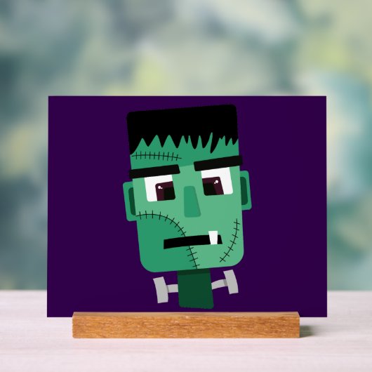 Het hoofd van het monster van Frankenstein Acryl Bord (Neutraal)