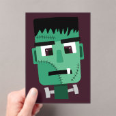 Het hoofd van het monster van Frankenstein Acryl Uitnodigingen (Insitu (Draagbaar))
