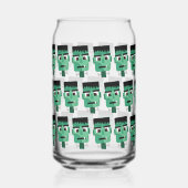 Het hoofd van het monster van Frankenstein Blikvorm Glas (Achterkant)