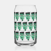 Het hoofd van het monster van Frankenstein Blikvorm Glas (Links)