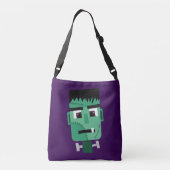 Het hoofd van het monster van Frankenstein Crossbody Tas (Achterkant)