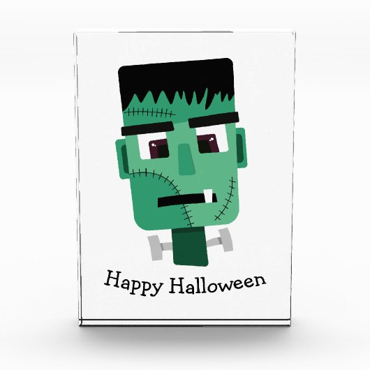 Het hoofd van het monster van Frankenstein Fotoblokken (Voorkant)