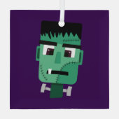 Het hoofd van het monster van Frankenstein Glas Ornament (Achterkant)