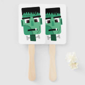 Het hoofd van het monster van Frankenstein Handwaaier (Voorkant en achterkant)