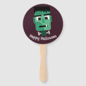 Het hoofd van het monster van Frankenstein Handwaaier (Achterkant)