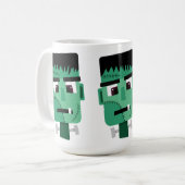 Het hoofd van het monster van Frankenstein Koffiemok (Voorkant links)