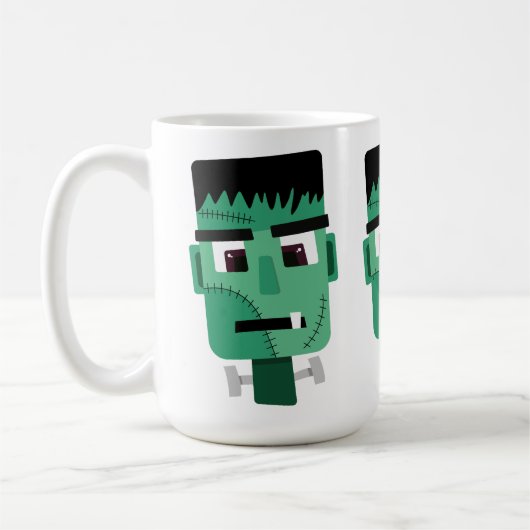 Het hoofd van het monster van Frankenstein Koffiemok (Links)