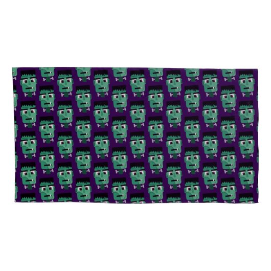 Het hoofd van het monster van Frankenstein Kussensloop (Achterkant-Rechts)