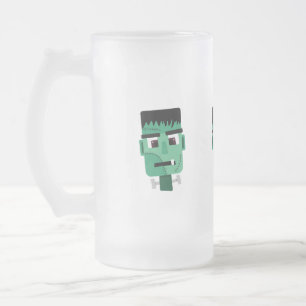 Het hoofd van het monster van Frankenstein Matglas Bierpul