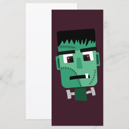 Het hoofd van het monster van Frankenstein Menu (Voorkant / Achterkant)