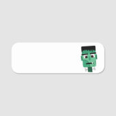 Het hoofd van het monster van Frankenstein Naamplaatje (Voorkant)