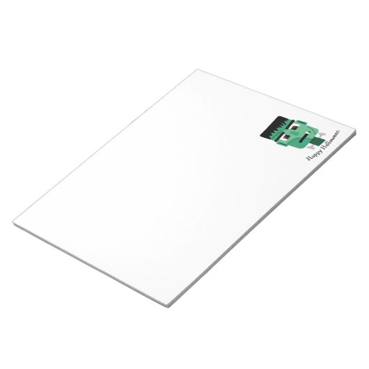 Het hoofd van het monster van Frankenstein Notitieblok (Schuin)