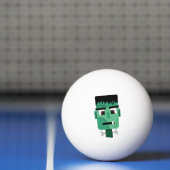 Het hoofd van het monster van Frankenstein Pingpongbal (Net)