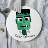 Het hoofd van het monster van Frankenstein Ronde Button 6,0 Cm (In situ)