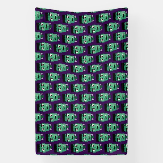 Het hoofd van het monster van Frankenstein Spandoek (Verticaal)