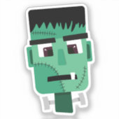Het hoofd van het monster van Frankenstein Sticker (Voorkant)